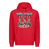 Red happy easter bunny Premium Hoodie - Artiststas