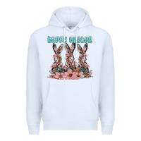 White happy easter bunny Premium Hoodie - Artiststas