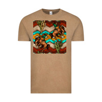Vintage Coffee native american aztec seamless pattern 5 Vintage Tee - BundleAndBundleShop