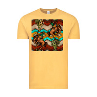 Vintage Mustard native american aztec seamless pattern 5 Vintage Tee - BundleAndBundleShop