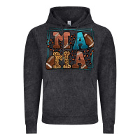 Vintage Black American Football Mama Mother's Day Vintage Hoodie - LillyAllenDesigns