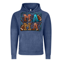 Vintage Denim American Football Mama Mother's Day Vintage Hoodie - LillyAllenDesigns