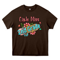 Chocolate Brown little miss second grade Heavy Core Tee - Jasminsmagicworld