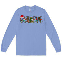 Colony Blue Believe Christmas Long Sleeve Tee - CowhideDigitalArt