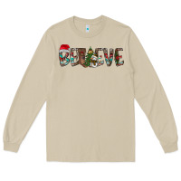 Mushroom Believe Christmas Long Sleeve Tee - CowhideDigitalArt