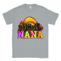 Heather Grey softball nana Classic Tee - OliviaCreatesArt