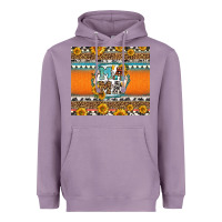 Lavender sunflowers hexagon frame mama Heavyweight Hoodie - Jasminsmagicworld