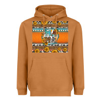 Meerkat sunflowers hexagon frame mama Heavyweight Hoodie - Jasminsmagicworld