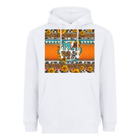 White sunflowers hexagon frame mama Heavyweight Hoodie - Jasminsmagicworld