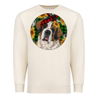 Sandshell Christmas St. Bernard Premium Sweatshirt - RanaPortraitStore