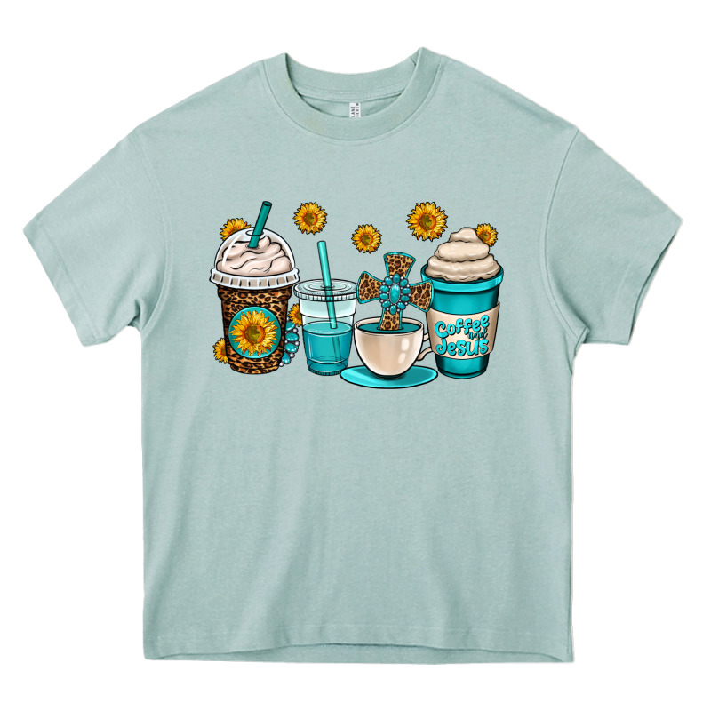 Jesus Coffee Cups Heavy Core Tee by OliviaCreatesArt | Teevron
