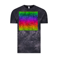 Cloud Black colorful tiger seamless pattern Vintage Tee - BundleAndBundleShop