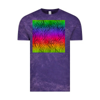 Cloud Purple colorful tiger seamless pattern Vintage Tee - BundleAndBundleShop