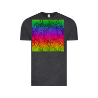 Vintage Black colorful tiger seamless pattern Vintage Tee - BundleAndBundleShop