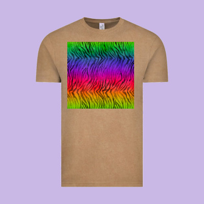 Colorful Tiger Seamless Pattern Vintage Tee Designed By Bundleandbundleshop