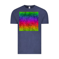 Vintage Denim colorful tiger seamless pattern Vintage Tee - BundleAndBundleShop
