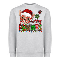 Merry Pawmas Christmas Chihuahua Heavyweight Sweatshirt | Teevron