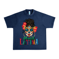 Navy proud latina Urban Heavy Tee - BundleAndBundleShop