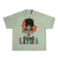 Oil Green proud latina Urban Heavy Tee - BundleAndBundleShop