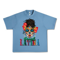 Pebble Blue proud latina Urban Heavy Tee - BundleAndBundleShop