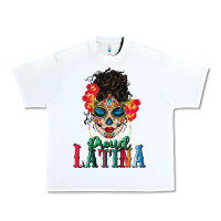 White proud latina Urban Heavy Tee - BundleAndBundleShop