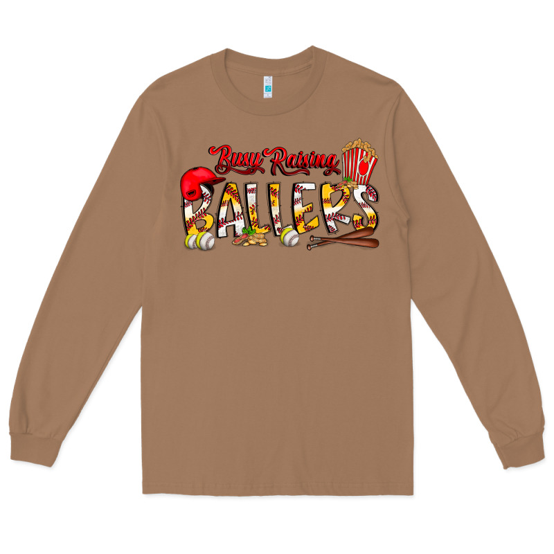 Busy Raising Ballers Long Sleeve Tee by CowhideDigitalArt | Teevron
