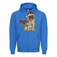 True Royal merry and bright pug Zipper Hoodie - RanaPortraitStore
