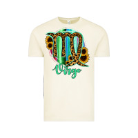 Vintage Arctic Virgo Zodiac Sign Sunflower Leopard Serape Vintage Tee - RanaPortraitStore