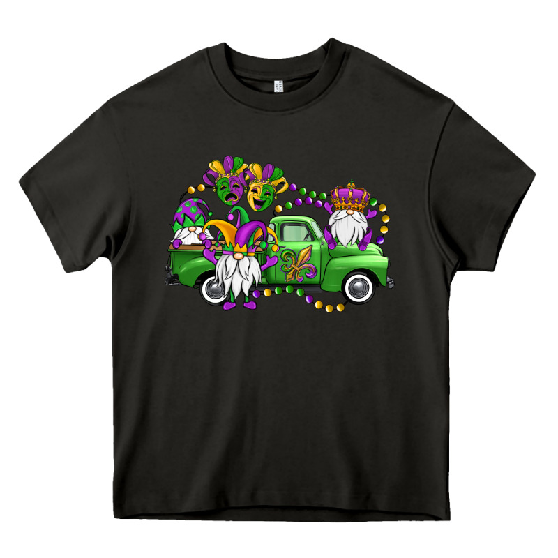 Mardi Gras Gnomes Truck Heavy Core Tee by OliviaCreatesArt | Teevron