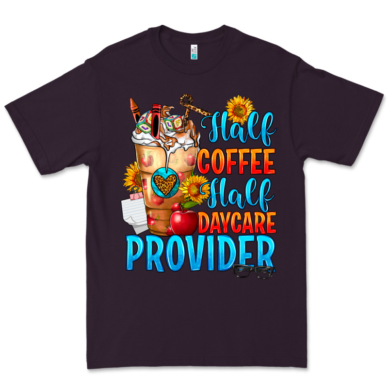 Half Coffee Half Daycare Provider Premium Tee by FaDigitalArtStudio | Teevron