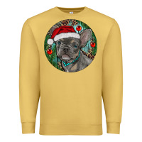 Antique Gold Frenchie Christmas Premium Sweatshirt - RanaPortraitStore