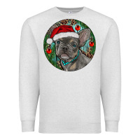 Oatmeal Heather Frenchie Christmas Premium Sweatshirt - RanaPortraitStore