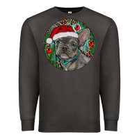 Smoke Frenchie Christmas Premium Sweatshirt - RanaPortraitStore