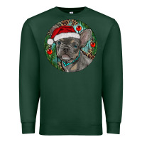 Sports Green Frenchie Christmas Premium Sweatshirt - RanaPortraitStore