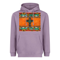 Lavender sunflowers cross aztec pattern Heavyweight Hoodie - Jasminsmagicworld