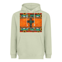 Matcha sunflowers cross aztec pattern Heavyweight Hoodie - Jasminsmagicworld