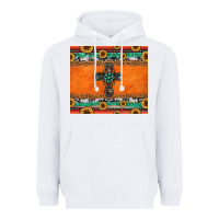 White sunflowers cross aztec pattern Heavyweight Hoodie - Jasminsmagicworld
