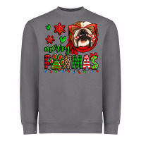 Storm merry pawmas christmas bulldog Heavyweight Sweatshirt - Jasminsmagicworld