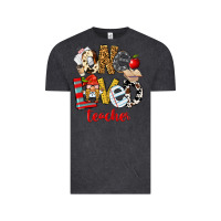 Vintage Black One Loved Teacher Vintage Tee - FaDigitalArtStudio
