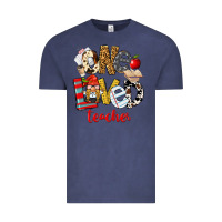 Vintage Denim One Loved Teacher Vintage Tee - FaDigitalArtStudio