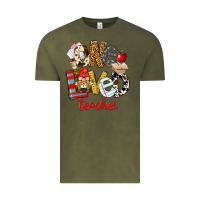 Vintage Olive One Loved Teacher Vintage Tee - FaDigitalArtStudio