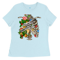 Sorta Merry Sorta Scary Chest Ladies Tee | Teevron
