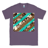 Lavender turquoise glitter leopard and cowhide Classic Tee - Artiststas