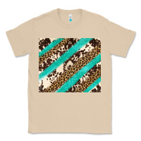 Mushroom turquoise glitter leopard and cowhide Classic Tee - Artiststas