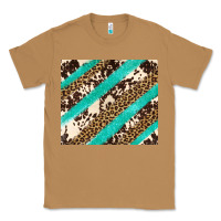 Toasted Coconut turquoise glitter leopard and cowhide Classic Tee - Artiststas