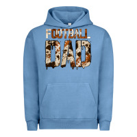 Pigment Pebble Blue no background american football dad Urban Hoodie - Jasminsmagicworld
