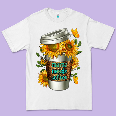 Mama Needs Coffee Cup Premium Tee Designed By Fadigitalartstudio