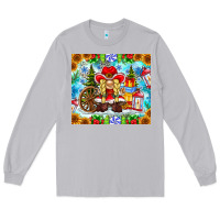 Moon Dust Christmas cowboy gnome Long Sleeve Tee - CowhideDigitalArt