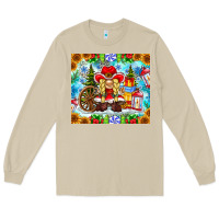 Mushroom Christmas cowboy gnome Long Sleeve Tee - CowhideDigitalArt