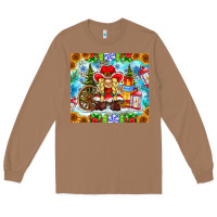 Toasted Coconut Christmas cowboy gnome Long Sleeve Tee - CowhideDigitalArt